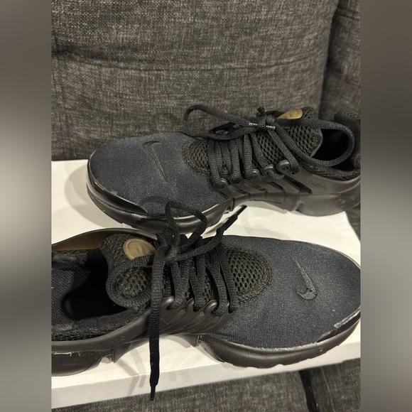 Nike Air Presto GS Triple Black Blackout 833875-003 Running Size 6y Womens 7.5 - Picture 9 of 15
